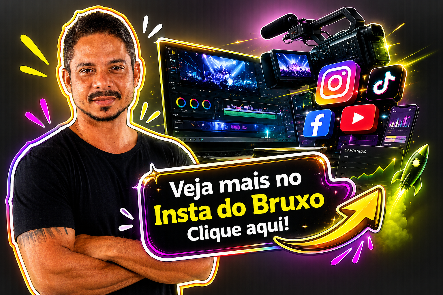 Instagram do Bruxo do Vídeo — veja mais